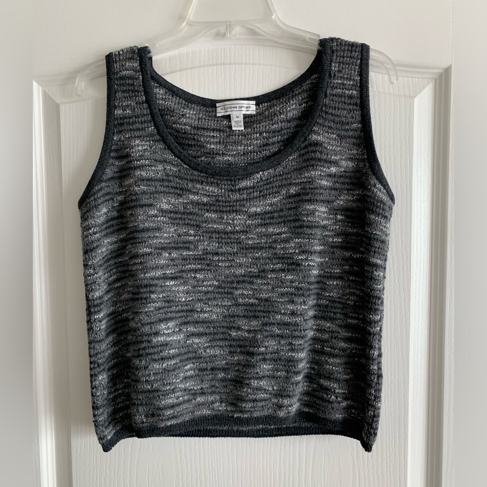St. John sport heather grey sweater size Medium